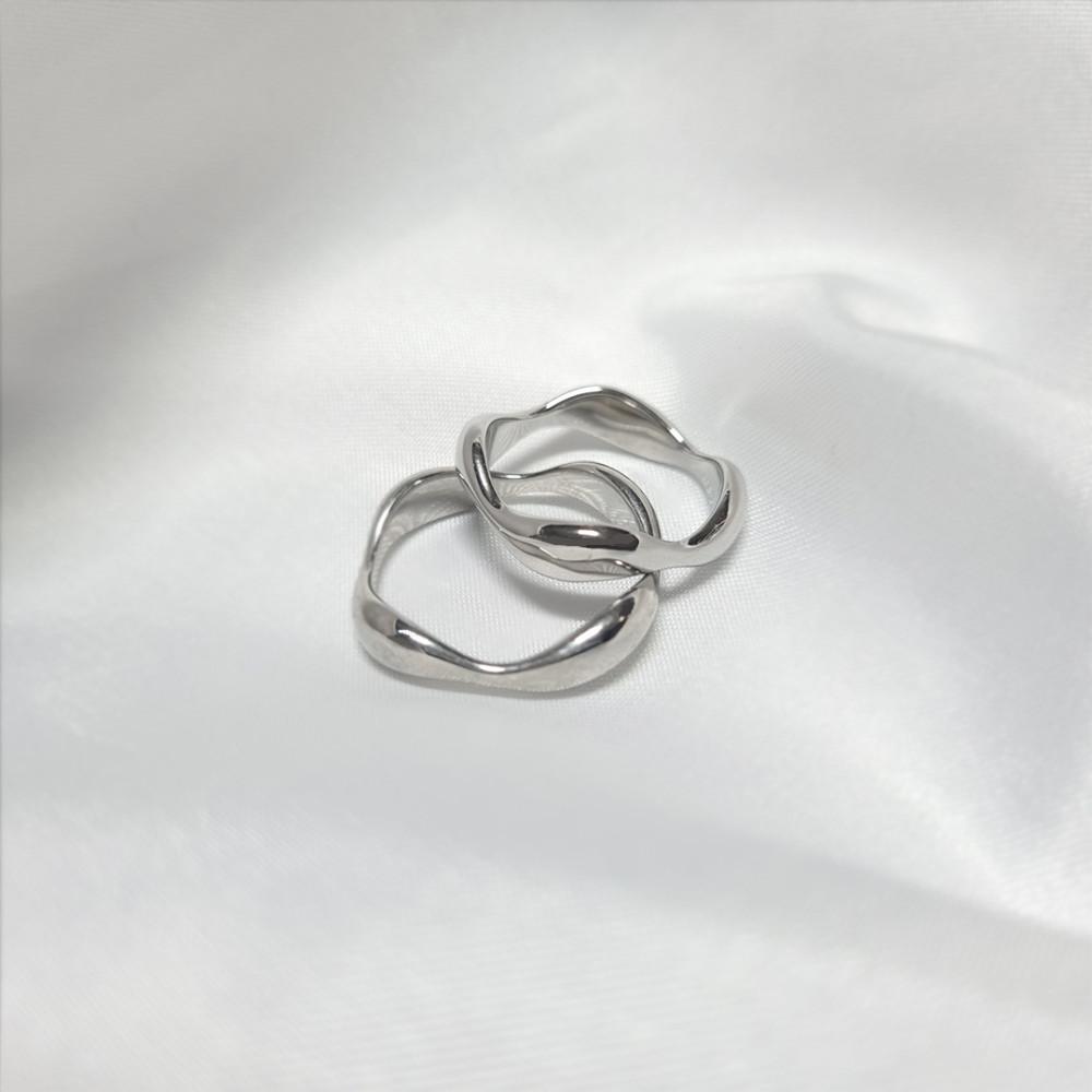 손, 잡아줄게 유기견 유기묘 후원 기부 써지컬 물결 반지 웨이브 링