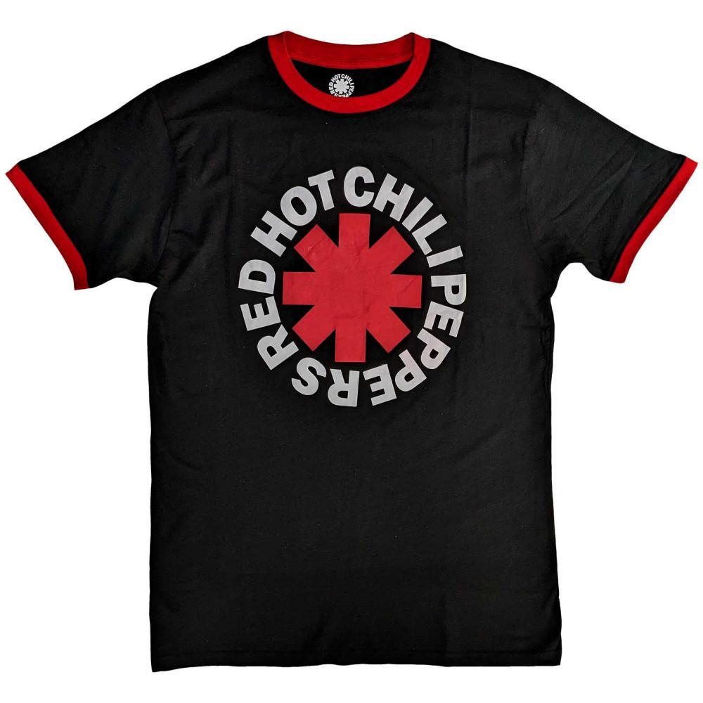 [M,L,XL,2XL 국내배송] 공식 RED HOT CHILI PEPPERS RHCP 레드 핫 칠리 페퍼스 Classic Asterisk 링거 반팔 티셔츠
