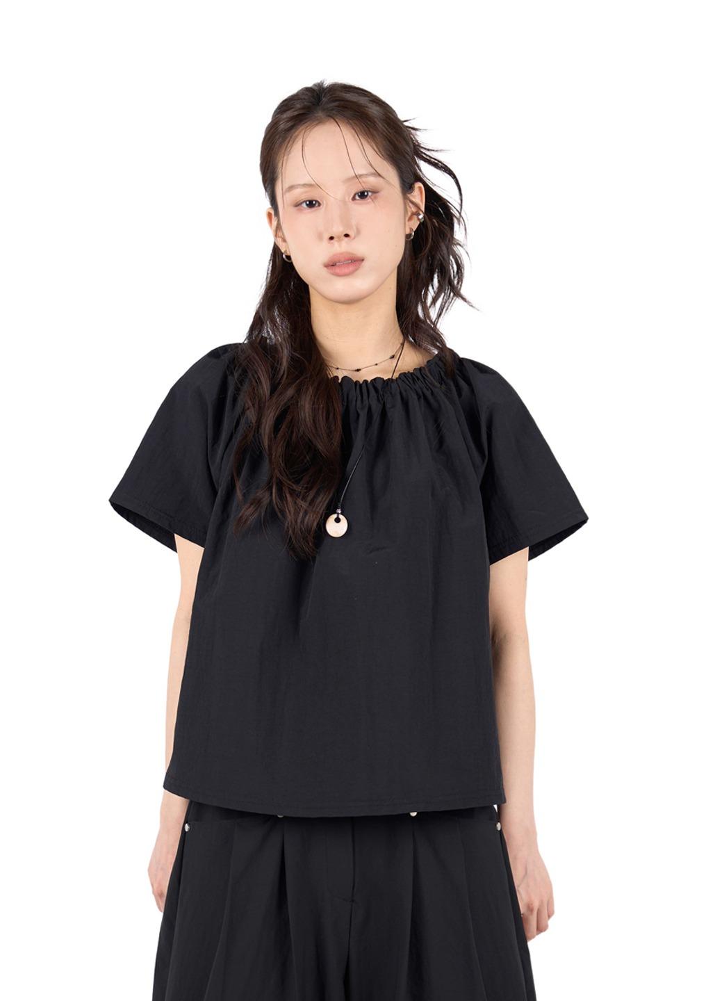 릿킴 SHIRRING NYLON BLOUSE