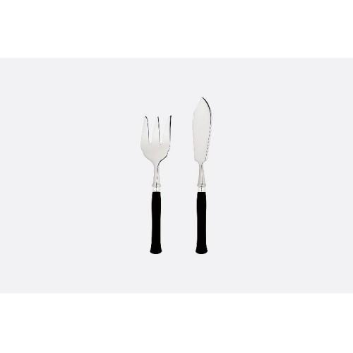 디올 FISH 커트러리 세트 IN EBONY AND 실버-접시D 메탈 DIOR FISH CUTLERY SET IN EBONY AND SILVER-PLATED METAL 00531