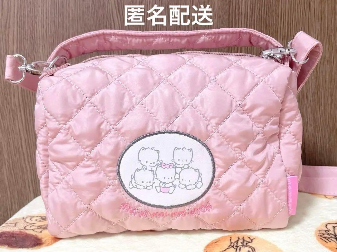 しまむら ニャニィニュニェニョン キルト スクエア2way ショルダーバッグ
