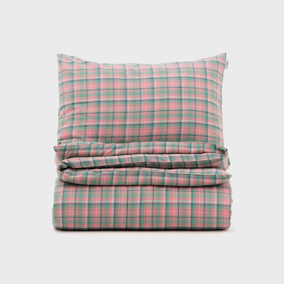 피코 체크 이불커버세트 (SS/Q/K) 그린