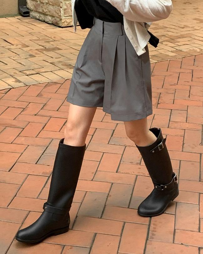 [당일출고][MADE/XS-XL]케미 핀턱 반바지 슬랙스