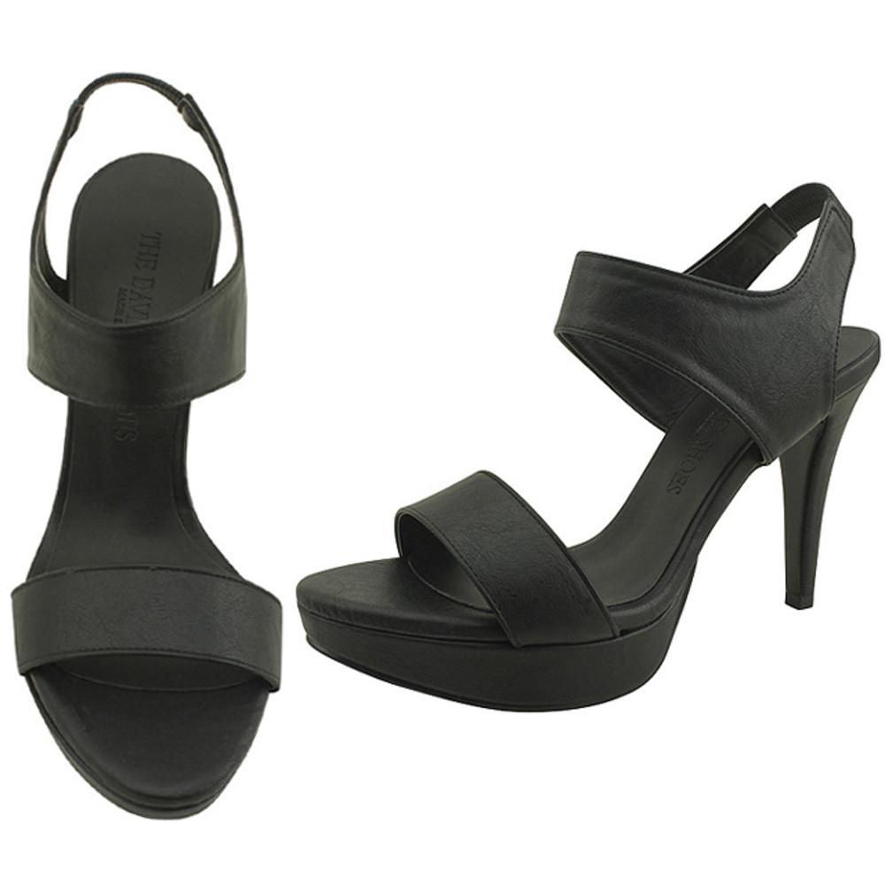 가보시 밴딩 하이힐 샌들 10cm 블랙