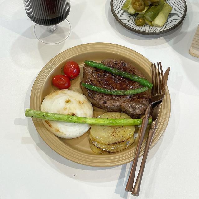 라운드 컬러 접시 3 size
