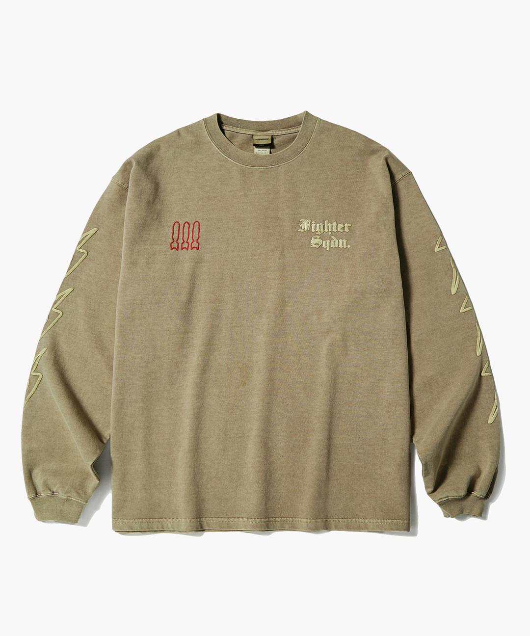 MIL SERIES LONG SLEEVE(FIGHTER SQDN)_PIGMENT BEIGE