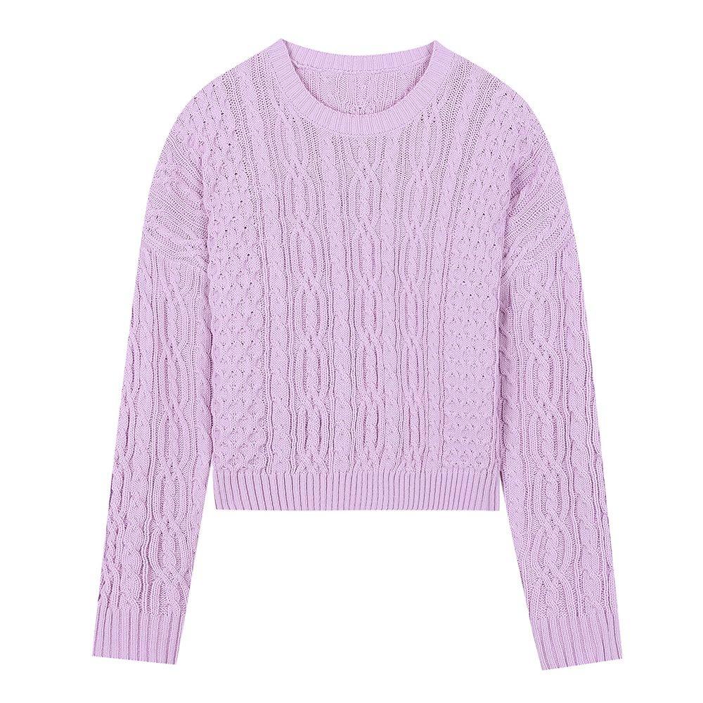 라운드넥 꽈배기 가디건 (TGUCB2905)