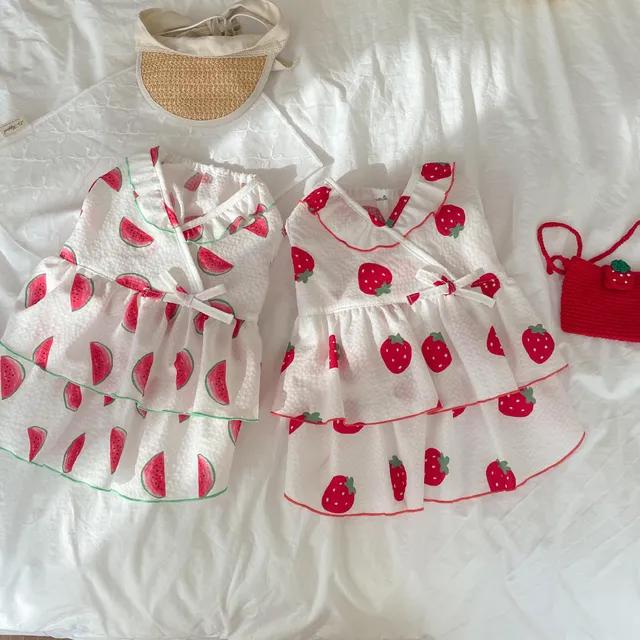 댕숩 강아지옷 시어커서 쿨 원피스