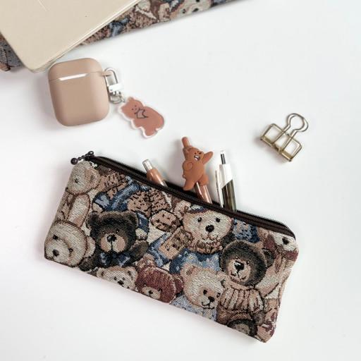 빈티지베어 펜슬파우치 필통