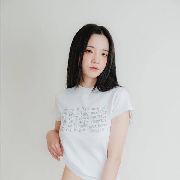 BABY MONSTER T-SHIRT / SILVERWHITE