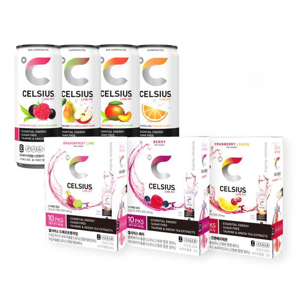 셀시어스 다이어트 에너지 비타민 피트니스 드링크(RTD 24캔 OTG10스틱中선택)