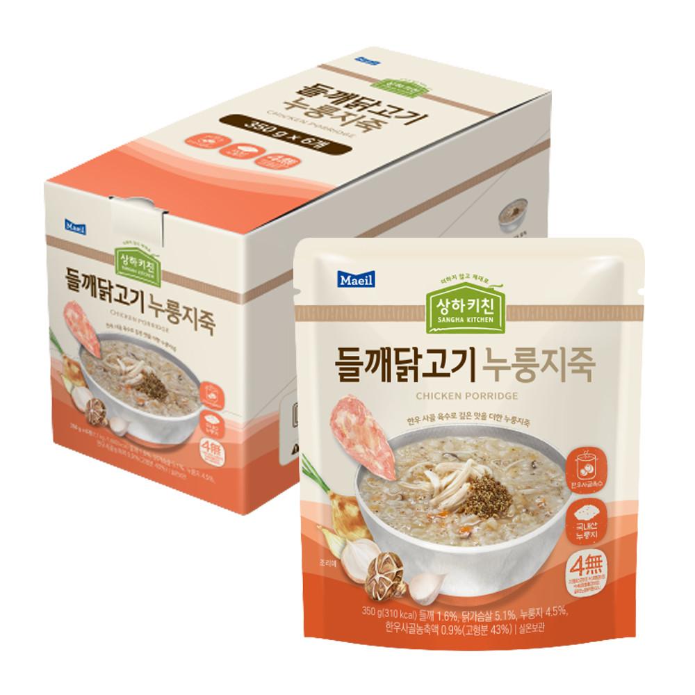 상하키친 들깨닭고기 누룽지죽 350g 6개입