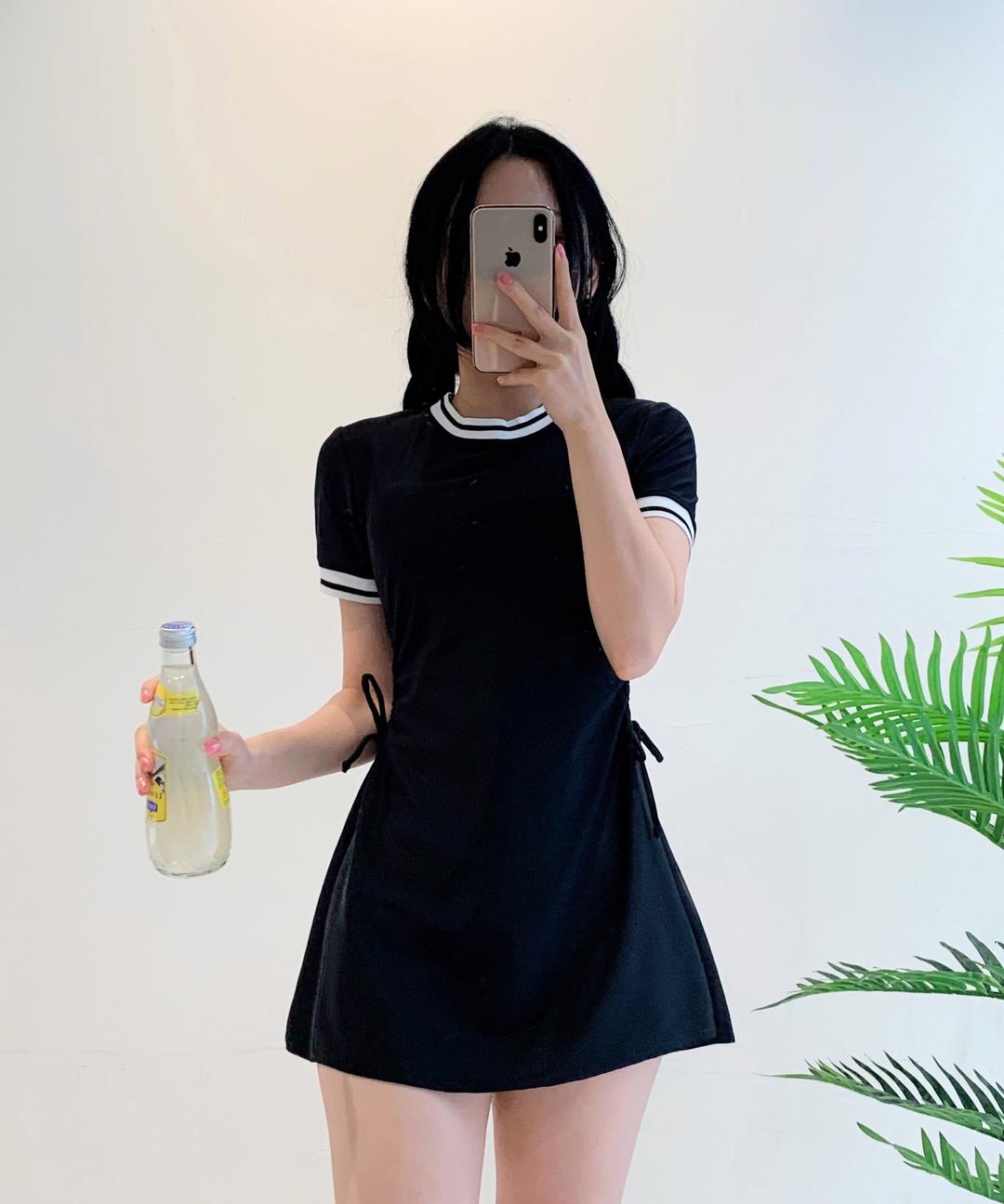 🎾당일출고🎾 청순 테니스 체형커버 반팔 원피스 수영복 2PS