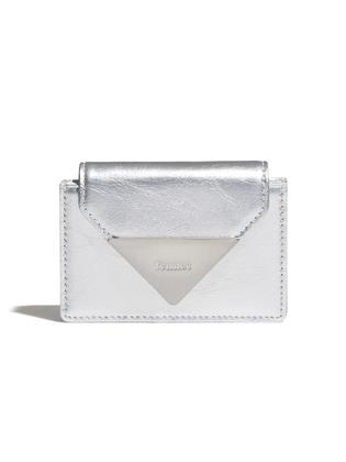 CRINKLE TRIANGLE ACCORDION POCKET PLUS - SILVER