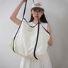 Line summer beach bag_NAVY