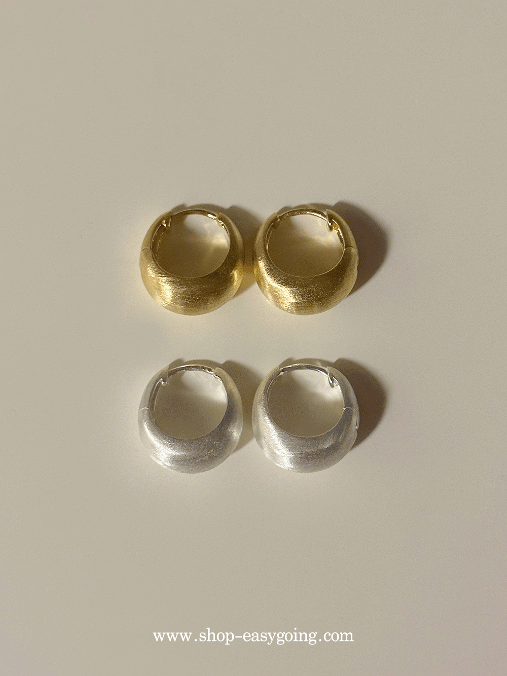 925silver 반오픈 물방울 원터치 E [무광]