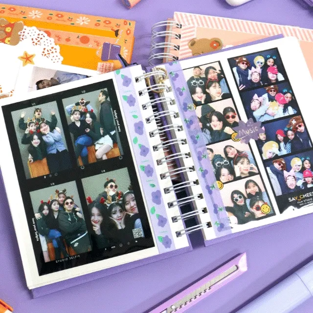 🧸스티커2장+마스킹테이프증정🧸 오름 데일리 접착식 인생네컷 앨범 포토푹