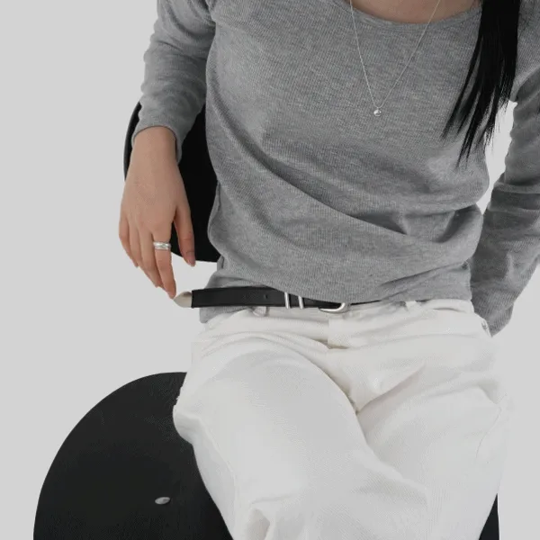 골지유넥티셔츠