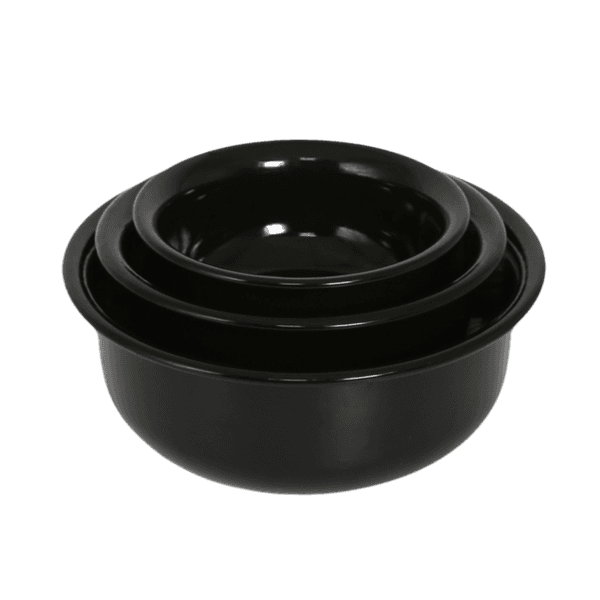 법랑 바지크보울 [3sizes, black]