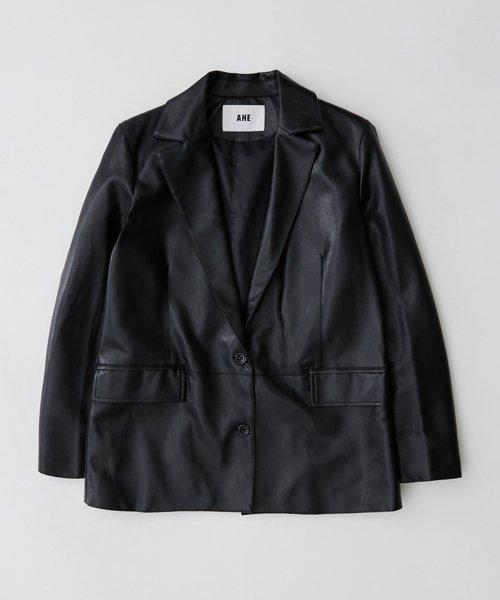 478 VEGAN LEATHER SUIT JACKET