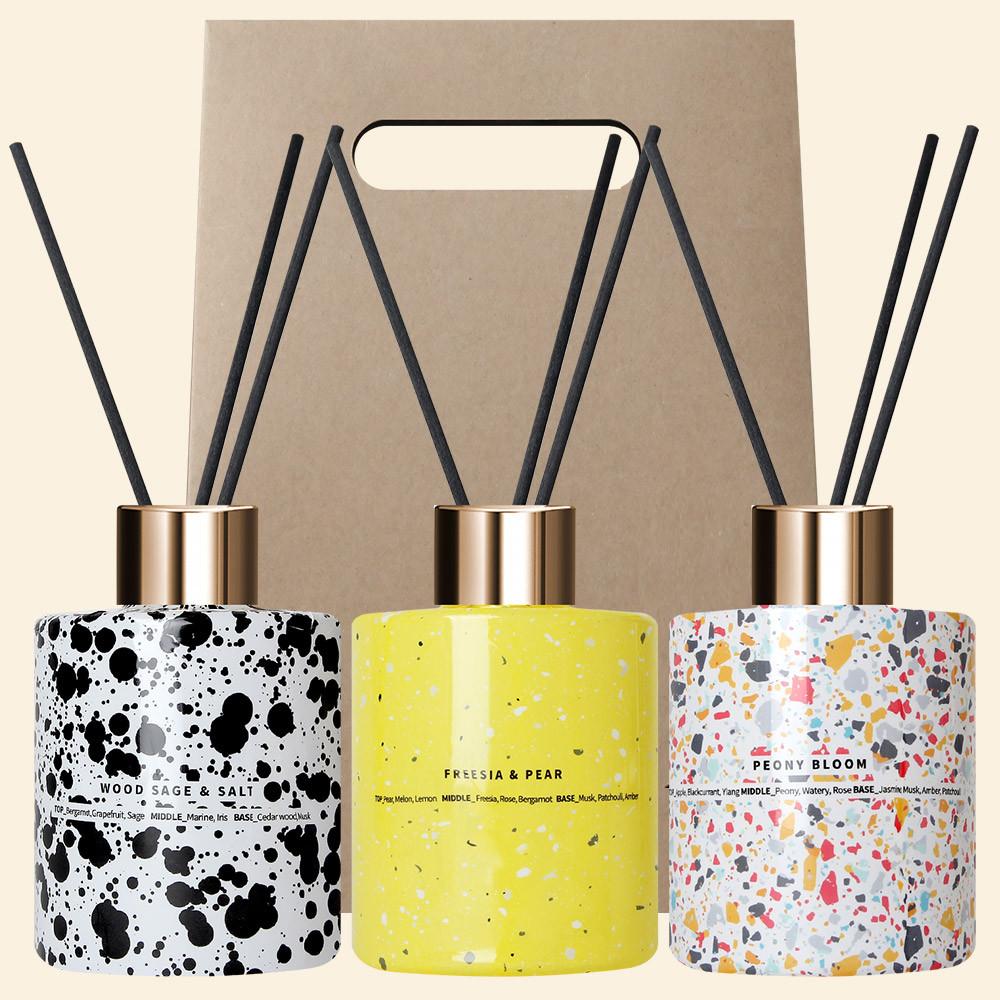 1+1 플렌느 200ml 마블 인테리어 디퓨저 명품 향수향 화장실 방향제 : 허브타임 디퓨저