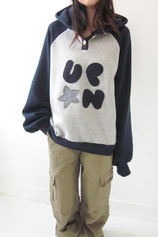 기모* upon hoodie tee (2color)