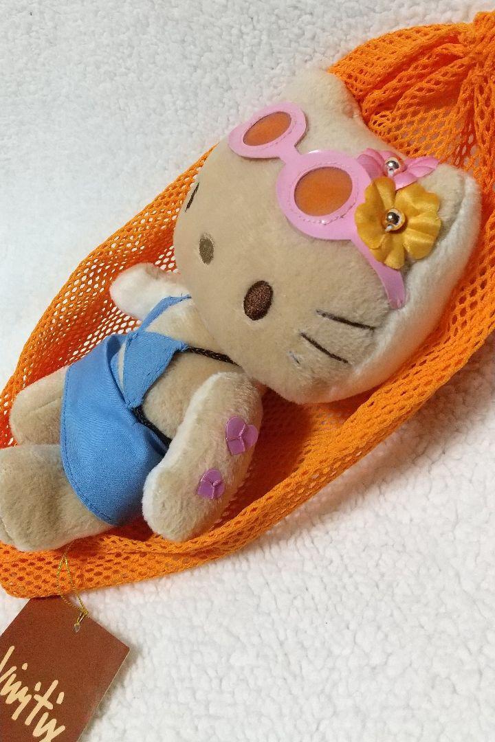 ハローキティ ぬいぐるみ 水着 ビキニ キティちゃん ハンモック  小麦色