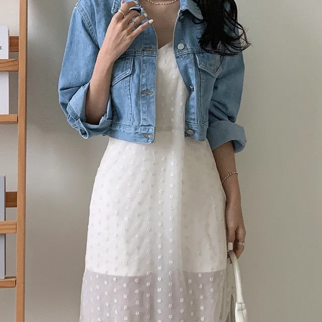 봄신상🌸크롭 투유 청 자켓