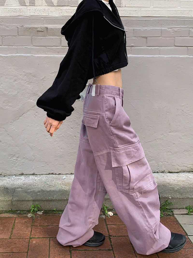 Stone washed cargo PT (3 color)