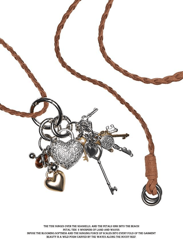 [1JINN STUDIO] Braided Metal Long Necklace