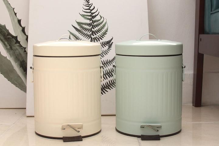 파스텔슬라이딩페달휴지통5L