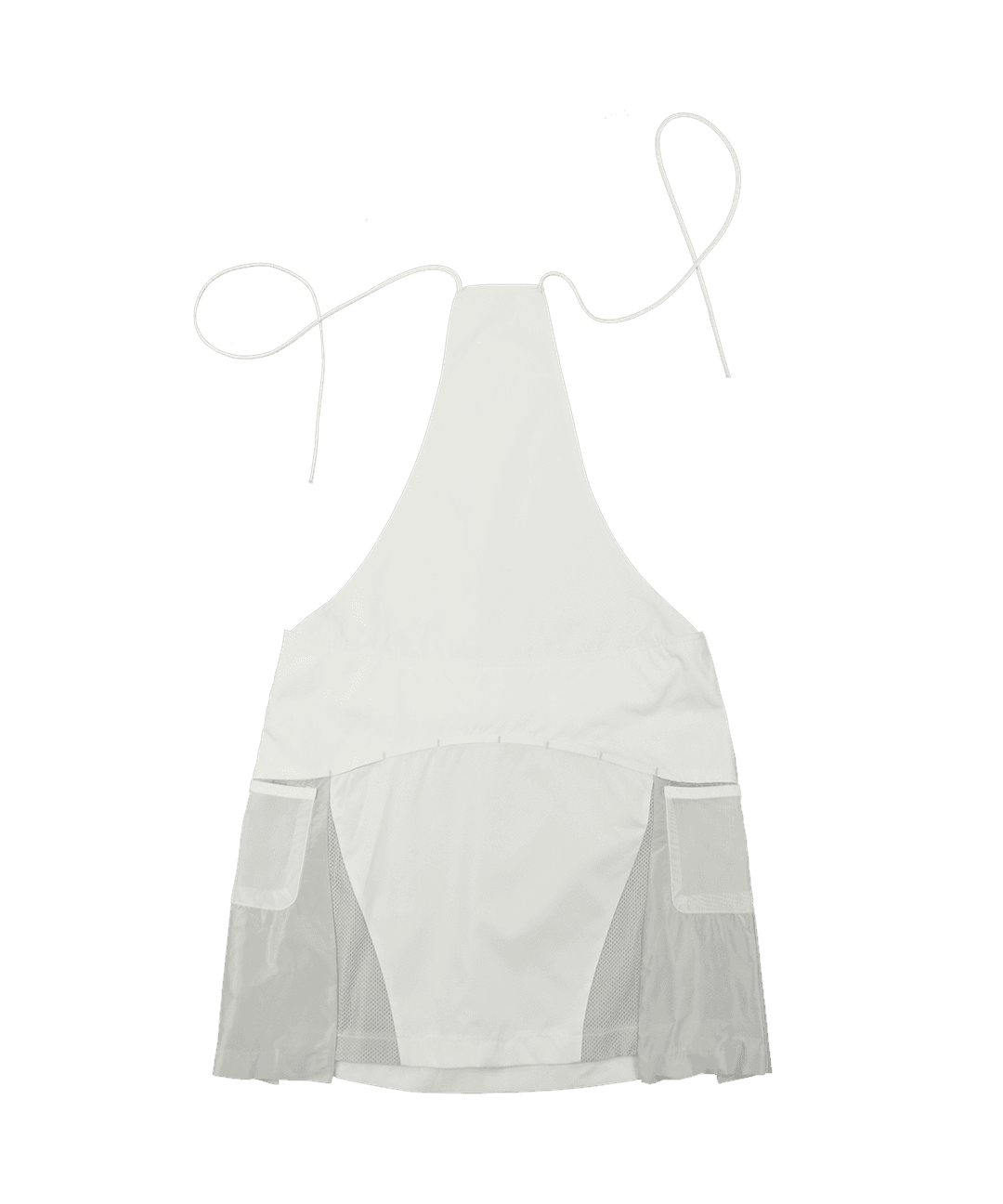 (7/12 Restock, 순차배송) Thigh Mesh Overall Skirt / Off White