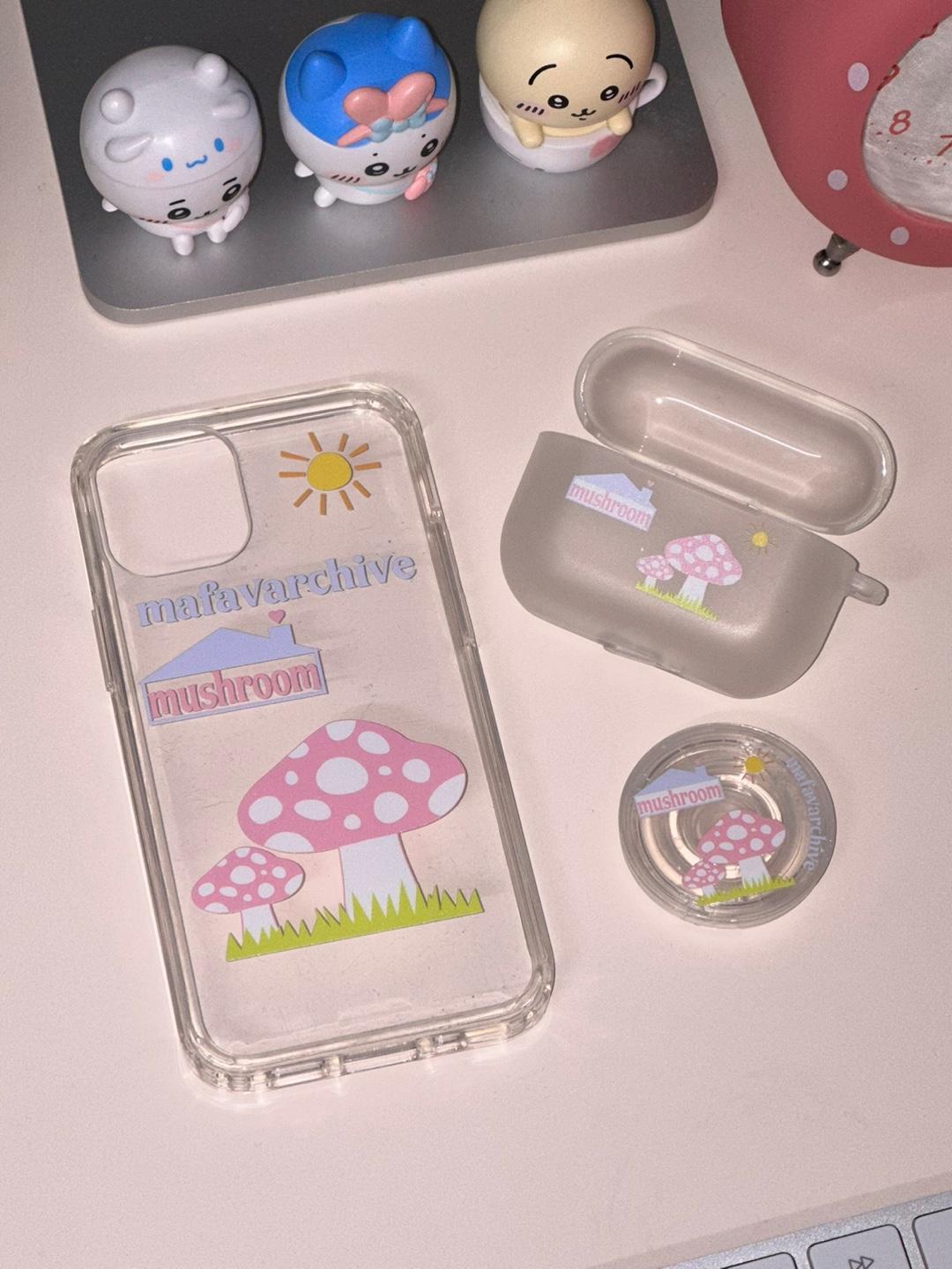 (tpu) murshroom airpod case