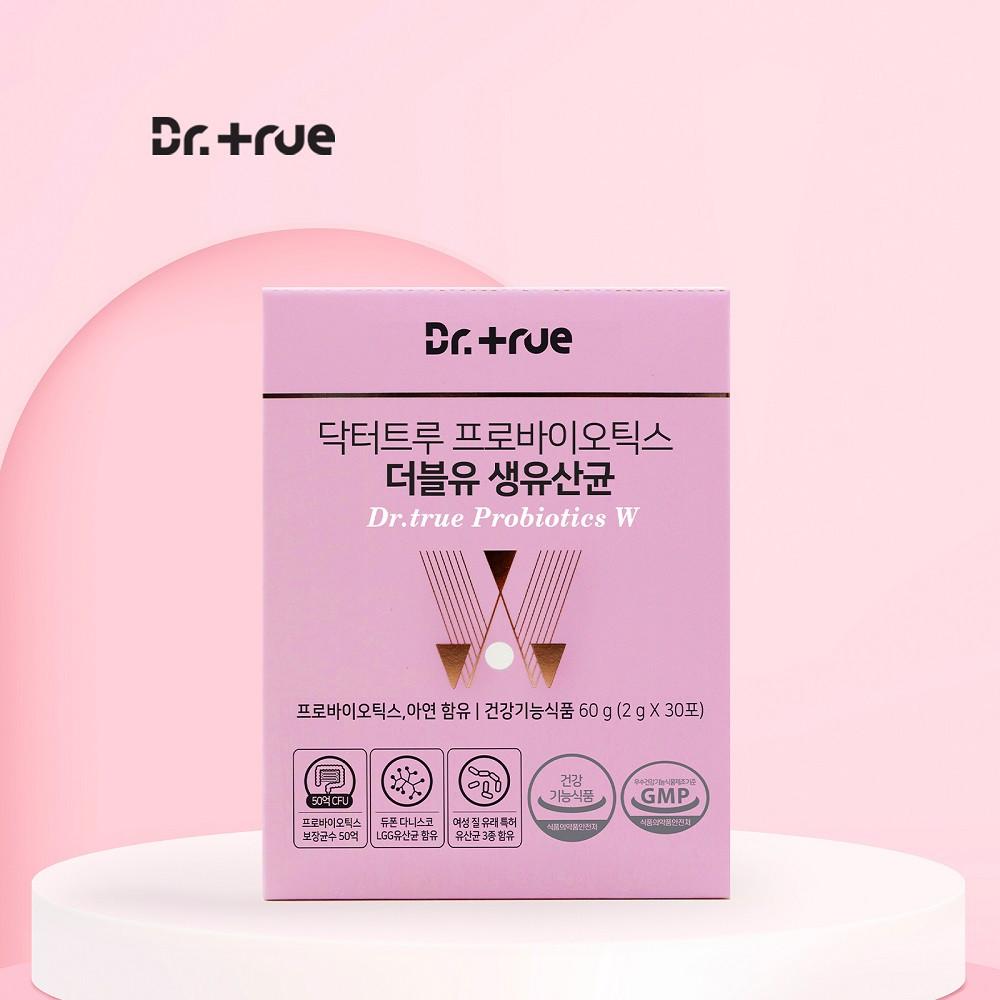 닥터트루 프로바이오틱스 생유산균 더블유 임산부 유산균 유산균 여성 질 유산균 아연 30포