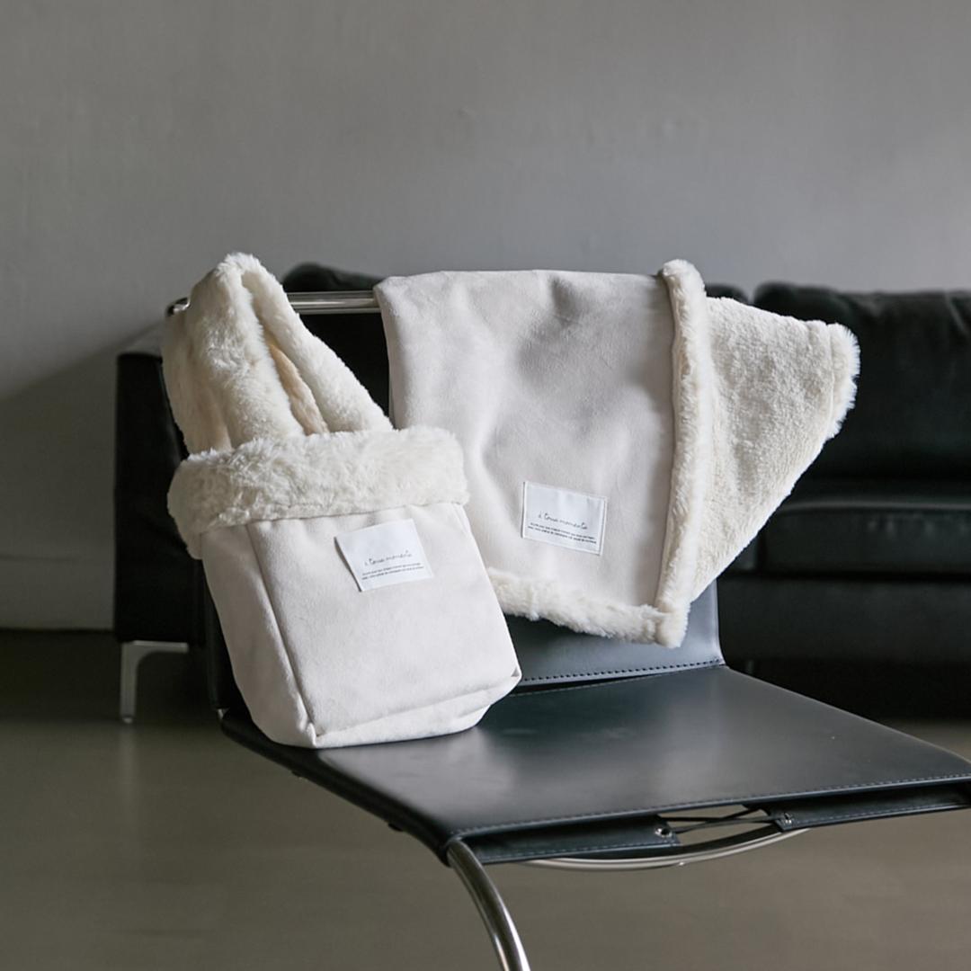 [바로배송] Suade bag & Blanket