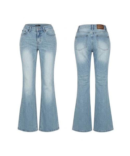 Vintage raw jean in Ice Blue