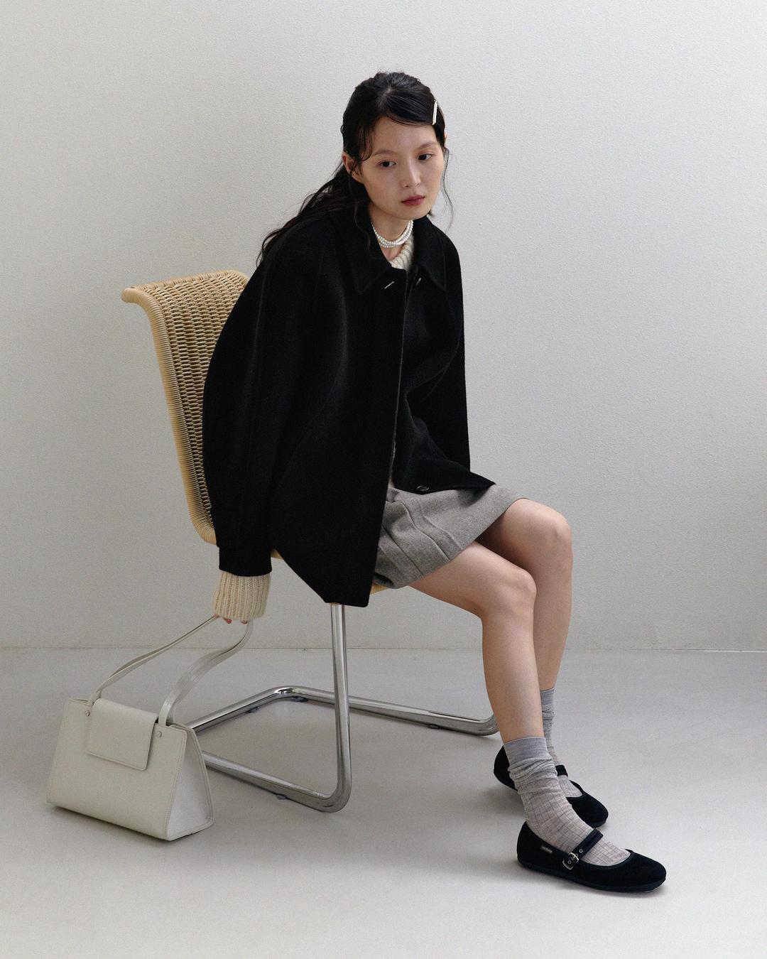 Cecilia handmade half coat