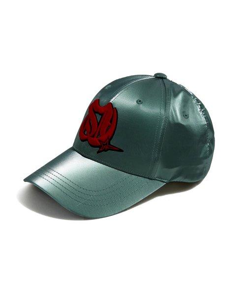 Metalic 3D Monogram Ball Cap Metalic Green