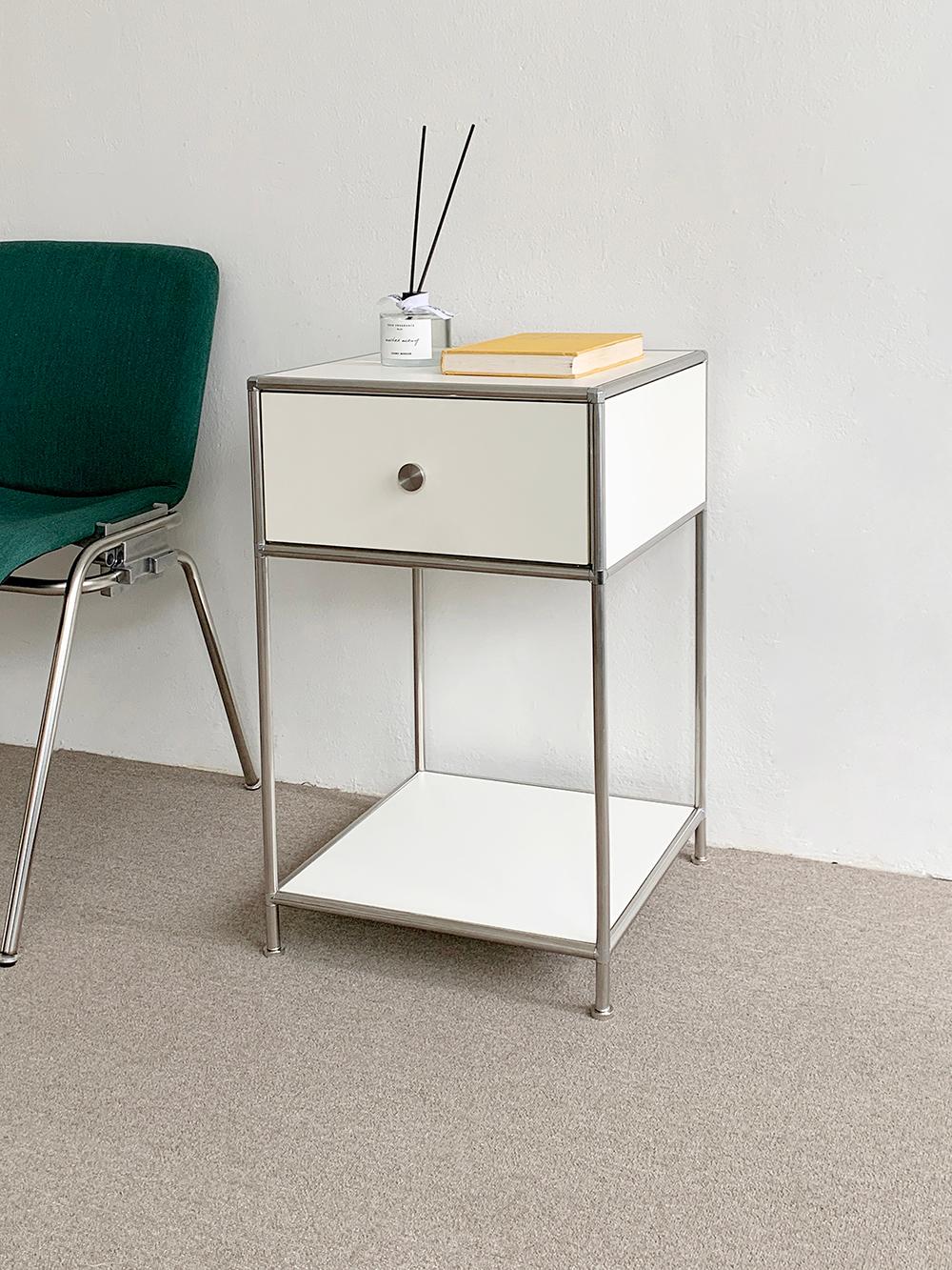 (리퍼) stainless module side table (스테인레스 모듈 사이드 테이블)