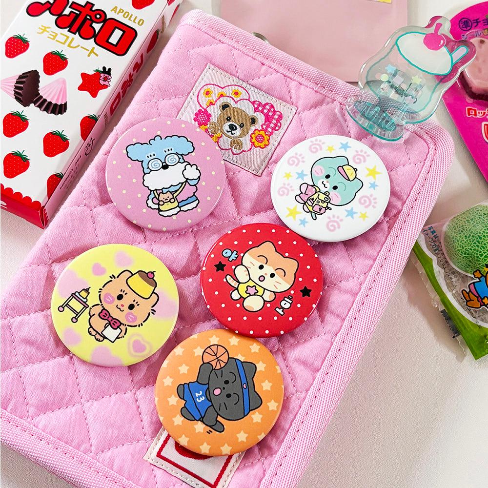 [뽐뽐스튜디오] 랜덤 냥버튼(5종)