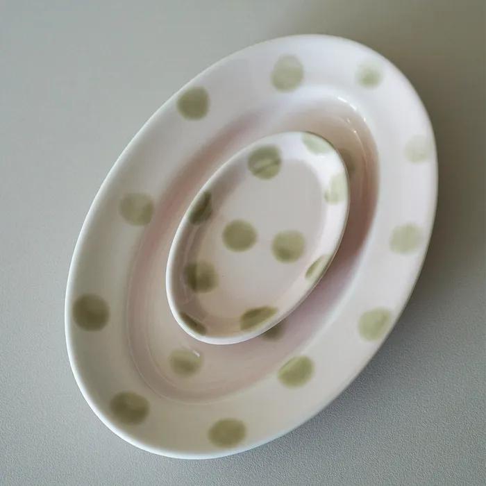 dotty in pink oval plate / 도티 인 핑크 오벌 플레이트