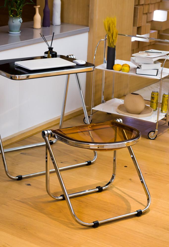 인테리어 카페 접이식 아크릴 의자