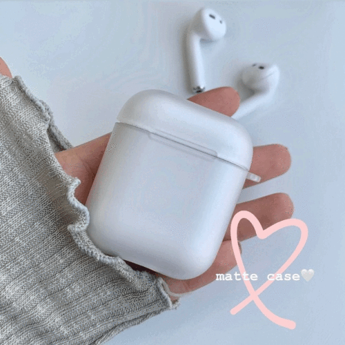 [무배,당일출고] 에어팟 무광 반투명 케이스 1세대,2세대/ 에어팟프로 / 3세대  ( 철가루 스티커 , 키링 증정! )
