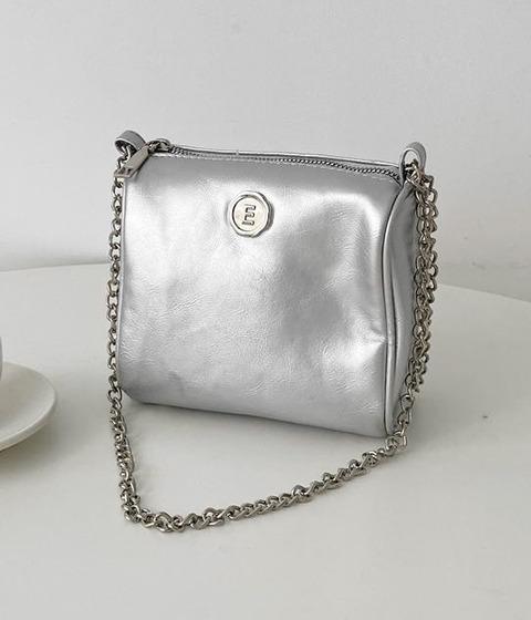 (당일출고) 엘르 체인 스탬프 크로스백 마이크로백