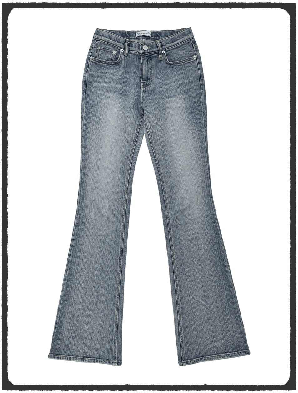 Handbrush Low-Rise Bootcut Jean