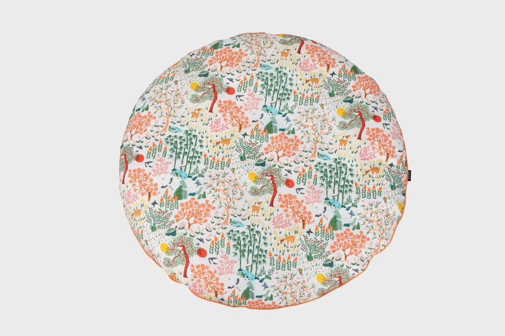 십장생[아이보리] 원형 놀이매트