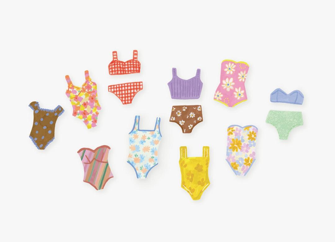 closet masking sticker_swimsuit