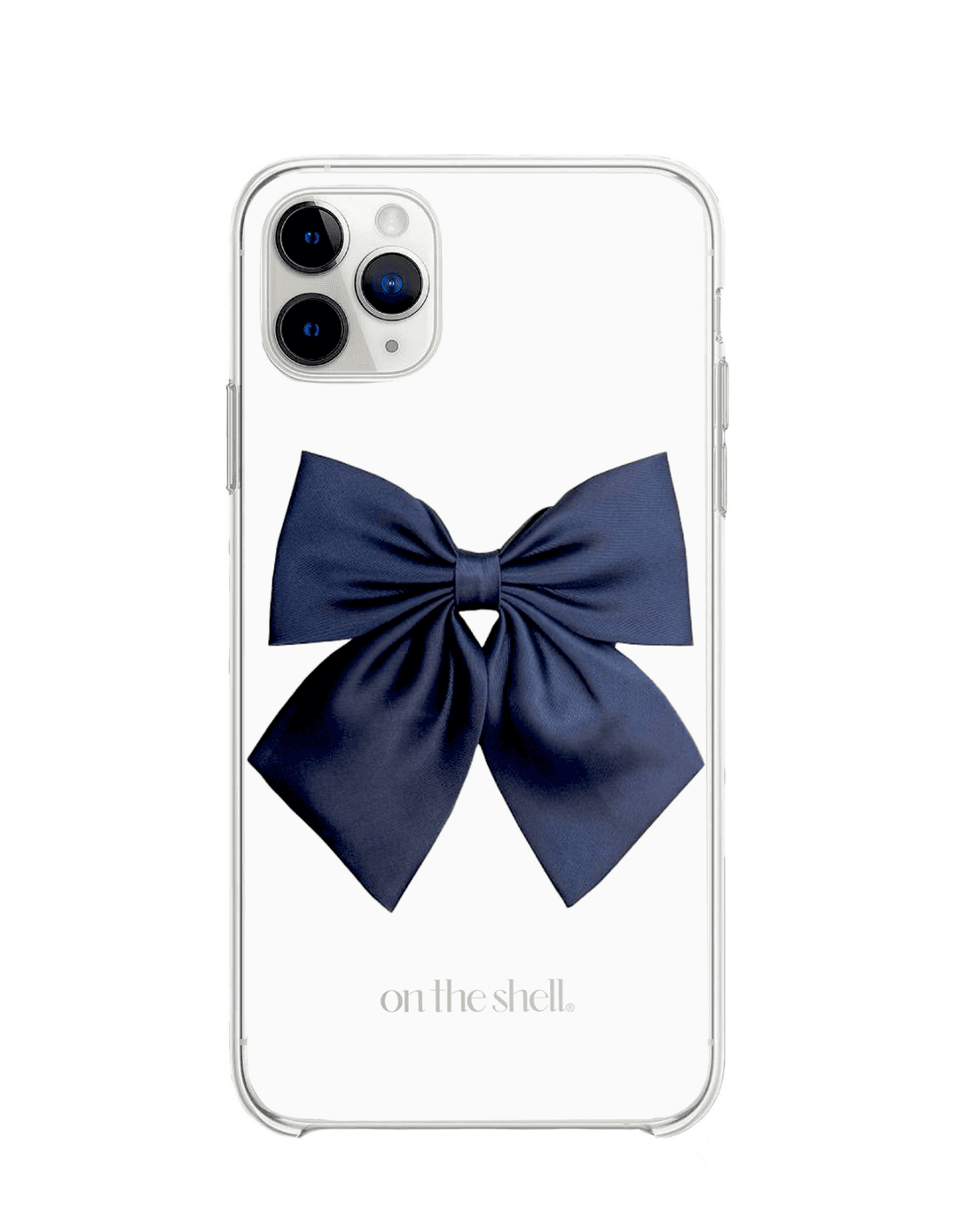 (Jell hard) Navy likes ribbon Iphone case