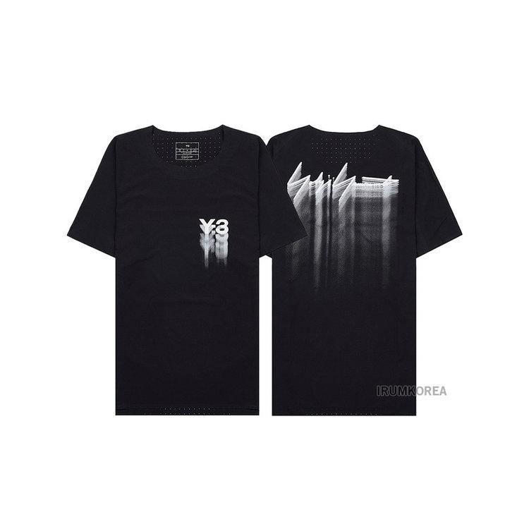 [Y-3] 남성 테크니컬 로고 반팔 티셔츠 IN8743 BLACK