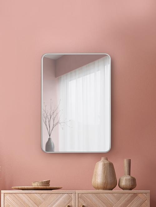 아쏘 실버 직사각 거울 ( 550 x 800 mm )